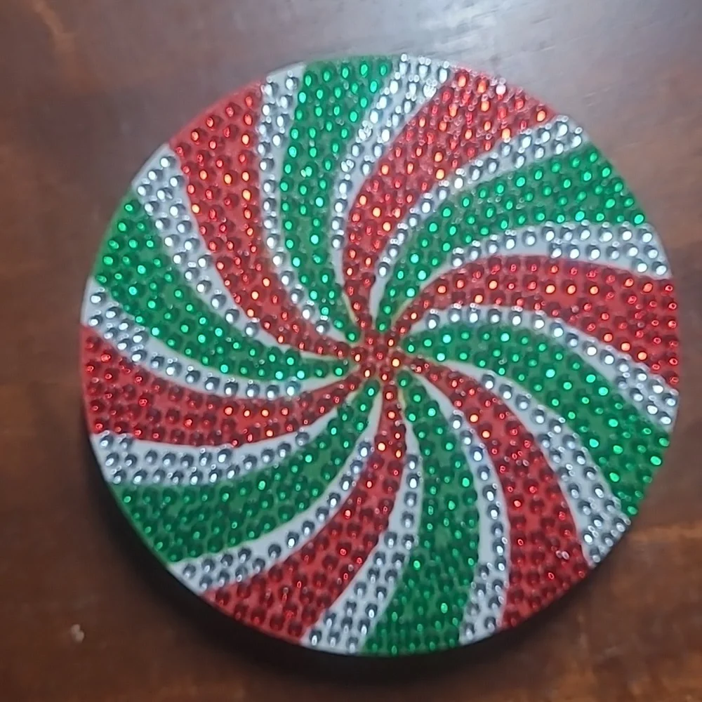 Rhinestone Christmas Coasters - Picture 8 of 14